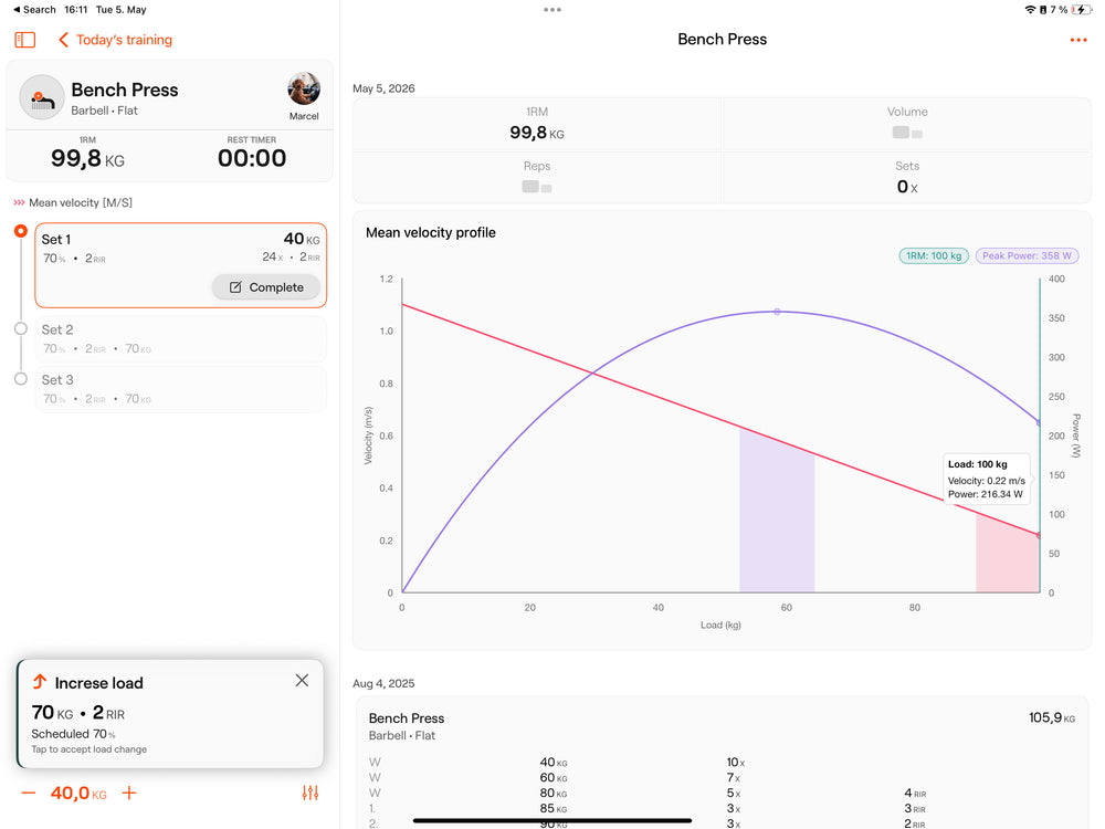 Enode Notes Enode Pro | VBT Platform for Coaches & Teams